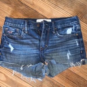 Blue jean shorts
